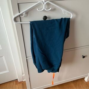 High Waisted Zamora Jogger Scrub Pants Figs Deep reef